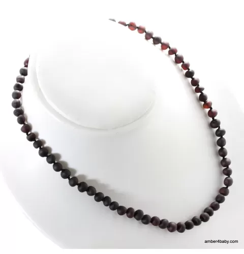 Cherry Baroque Baltic Amber Necklace for Adults