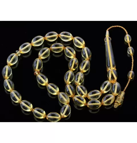 Islamic 33 Prayer OLIVE Baltic amber beads