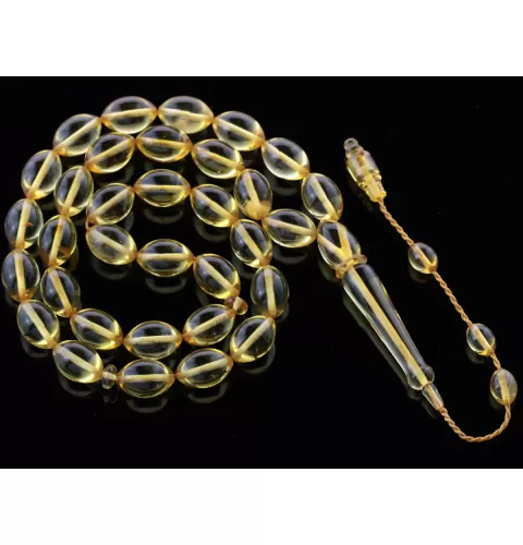 Islamic 33 Prayer OLIVE Baltic amber beads