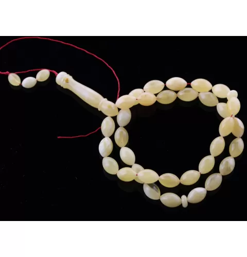 Islamic 33 OLIVE Prayer BALTIC AMBER 7MM Beads Muslim Rosary