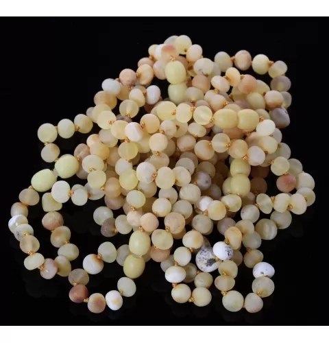 10 Raw Mix BAROQUE Baltic Amber Bracelets 19cm