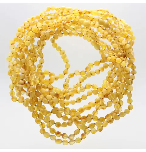 10 Raw OLIVES Baltic amber wholesale adult necklaces 45cm