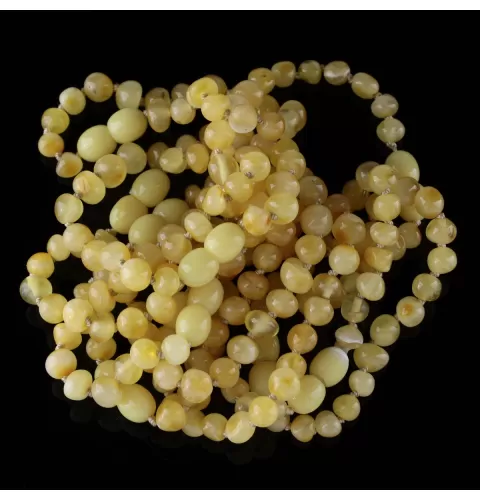 10 Butter BAROQUE Baltic amber teething bracelets 14cm