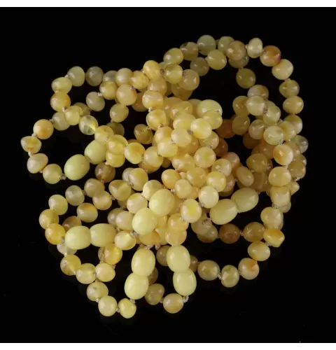 10 Butter BAROQUE Baltic amber teething bracelets 14cm