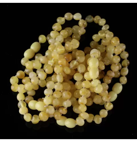 10 Butter BAROQUE Baltic amber teething bracelets 14cm