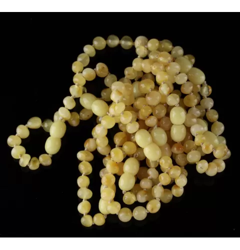 10 Butter BAROQUE Baltic amber teething bracelets 14cm