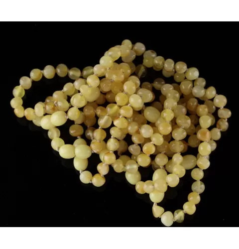 10 Butter BAROQUE Baltic amber teething bracelets 14cm