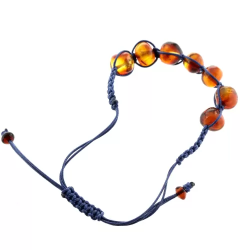 Shamballa Baltic Amber Bracelet for Adults