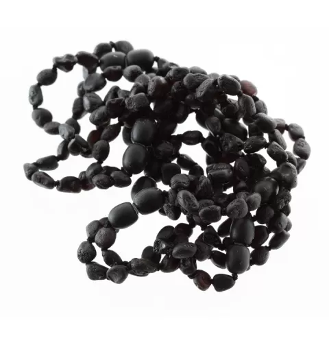 10 Raw Cherry BEANS Baltic amber teething Baby bracelets 14cm