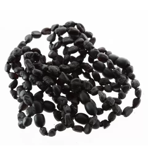 10 Raw Cherry BEANS Baltic amber teething Baby bracelets 14cm