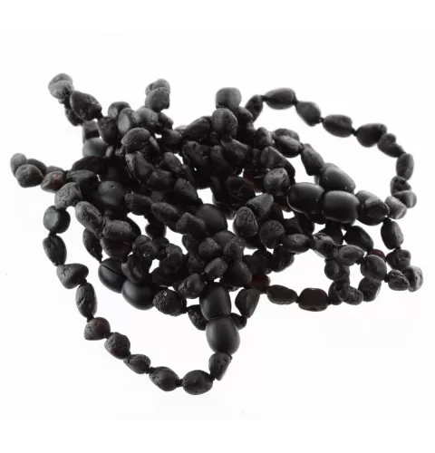 10 Raw Cherry BEANS Baltic amber teething Baby bracelets 14cm