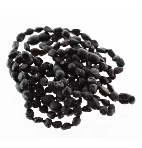 10 Raw Cherry BEANS Baltic amber teething Baby bracelets 14cm