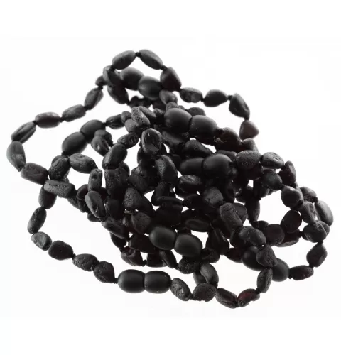 10 Raw Cherry BEANS Baltic amber teething Baby bracelets 16cm