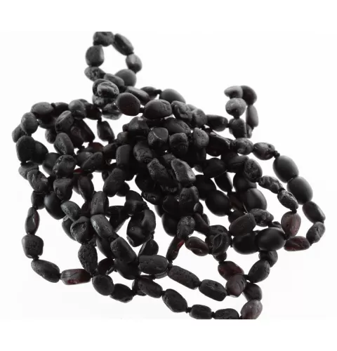 10 Raw Cherry BEANS Baltic amber teething Baby bracelets 16cm