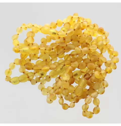 10 Raw Olives Baltic Amber Bracelets 19cm