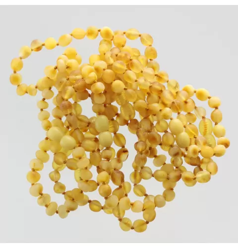 10 Raw Olives Baltic Amber Bracelets 19cm
