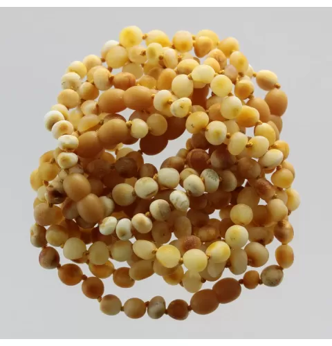 10 Raw BAROQUE Baltic Amber Bracelet 19cm
