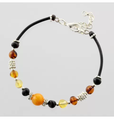 Baltic Amber Bangle Bracelet for Adults