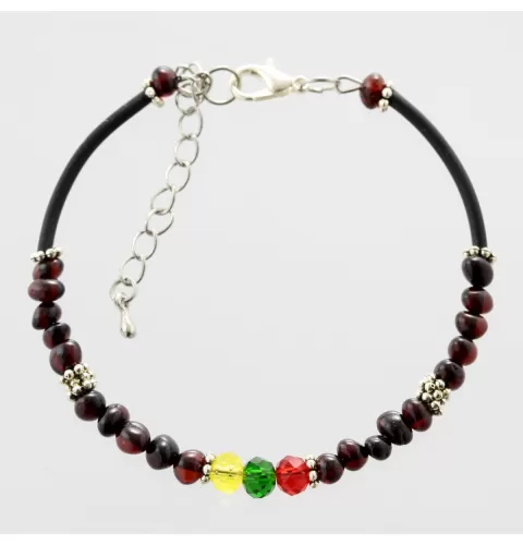 Baltic Amber Bangle Bracelet for Adults