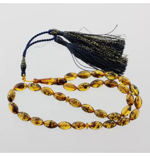 Islamic 33 Baltic amber Prayer OLIVE beads