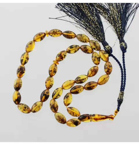 Islamic 33 Baltic amber Prayer OLIVE beads