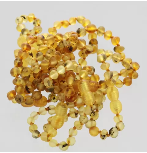 10 Raw Honey BAROQUE Baltic amber teething bracelets 14cm