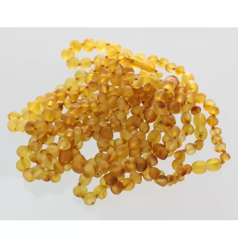 10 Raw Honey BAROQUE Baltic Amber Bracelet 19cm