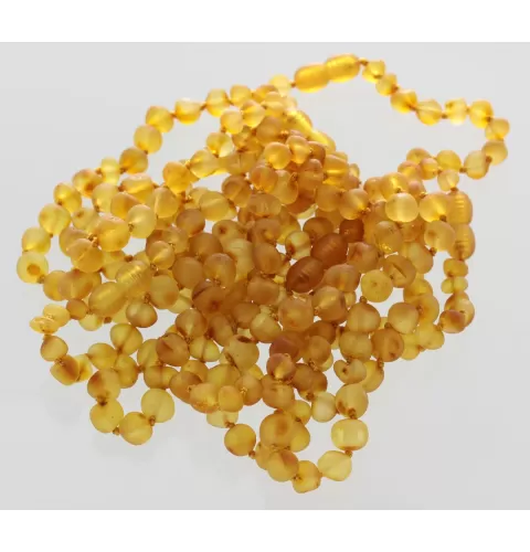 10 Raw Honey BAROQUE Baltic Amber Bracelet 19cm
