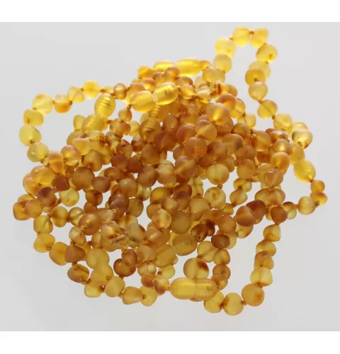 10 Raw Honey BAROQUE Baltic Amber Bracelet 19cm