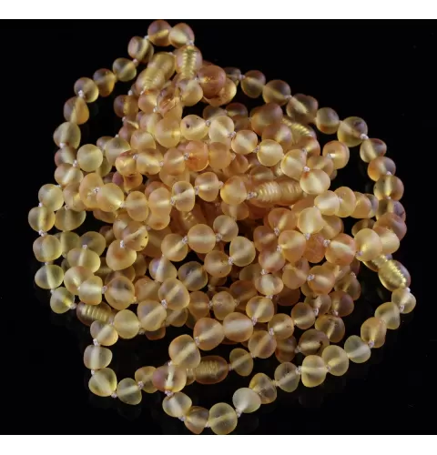 10 Raw Honey BAROQUE Baltic Amber Bracelet 19cm