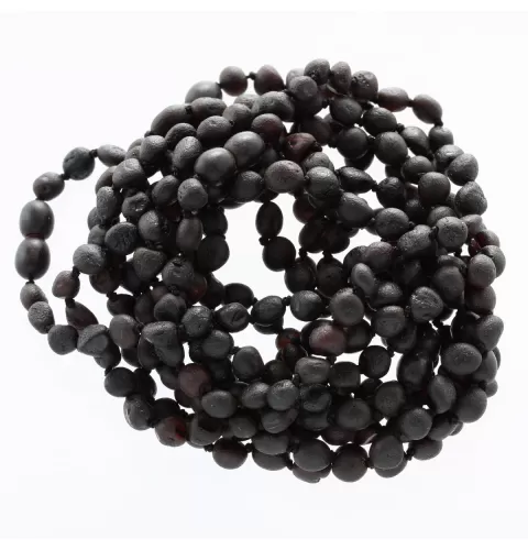 10 Raw Cherry Olives Baltic Amber Bracelets 22cm