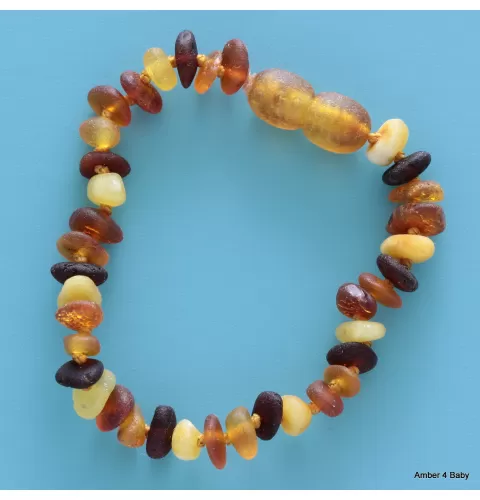 Raw Baltic Amber Teething Bracelet for Babies