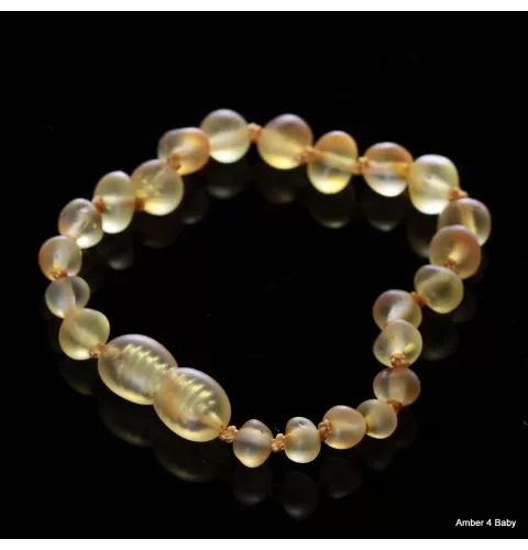 Raw Baltic Amber Teething Bracelet for Babies