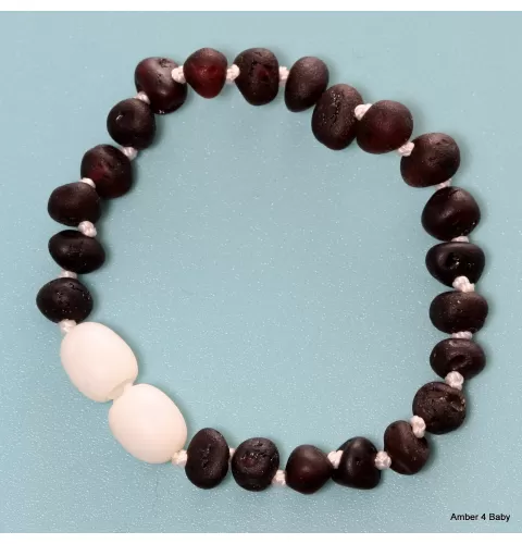 Raw Baltic Amber Teething Bracelet for Babies