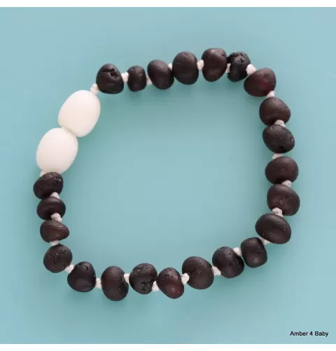 Raw Baltic Amber Teething Bracelet for Babies