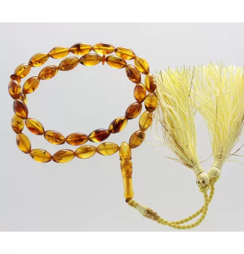 Islamic 33 Baltic amber Prayer OLIVE beads