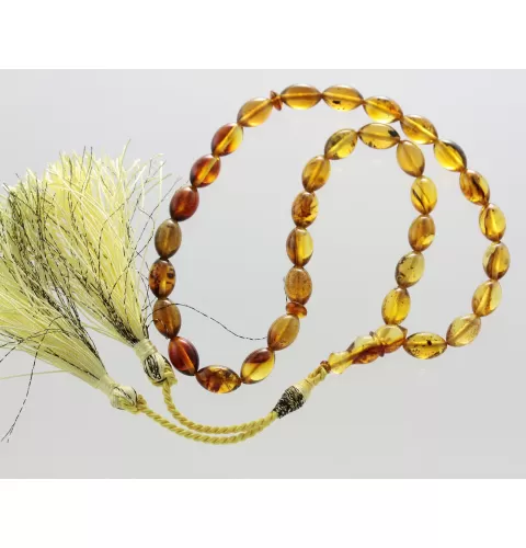 Islamic 33 Baltic amber Prayer OLIVE beads