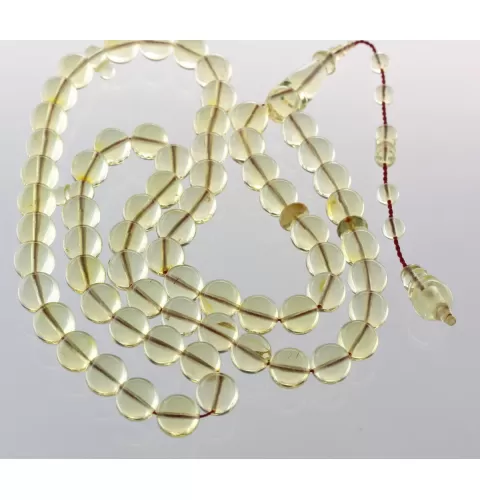 Islamic 66 ROUND Baltic amber Prayer 11mm beads
