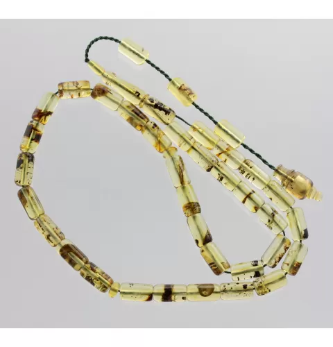 Islamic 33 BARREL Prayer BALTIC AMBER Beads Muslim Rosary