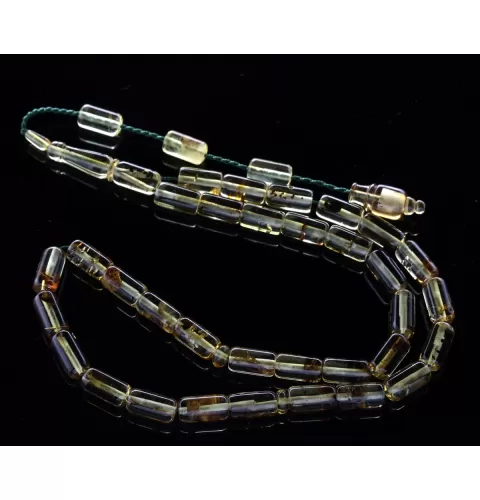 Islamic 33 BARREL Prayer BALTIC AMBER Beads Muslim Rosary