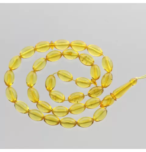 Islamic 33 Baltic amber Prayer OLIVE beads