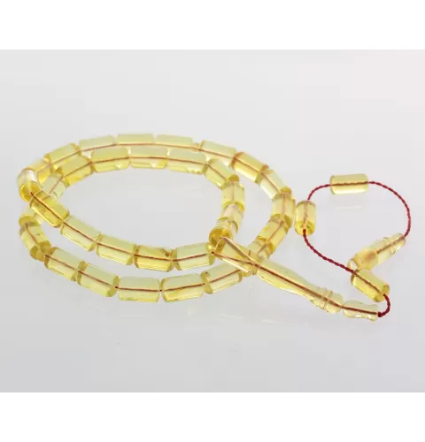 Islamic 33 BARREL Prayer BALTIC AMBER Beads Muslim Rosary