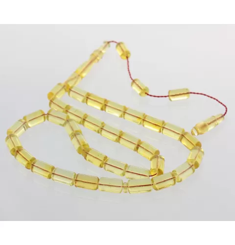 Islamic 33 BARREL Prayer BALTIC AMBER Beads Muslim Rosary