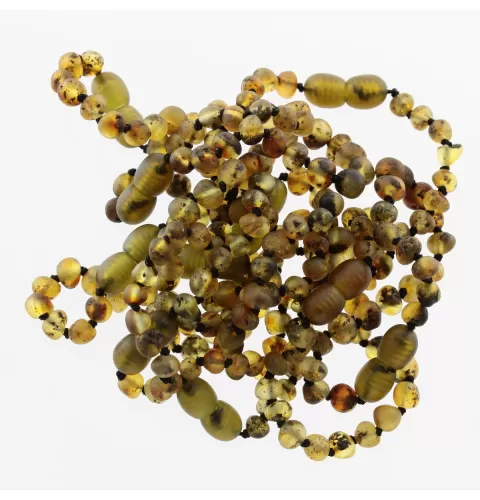 10 Raw Dark BAROQUE Baltic amber teething bracelets 14cm