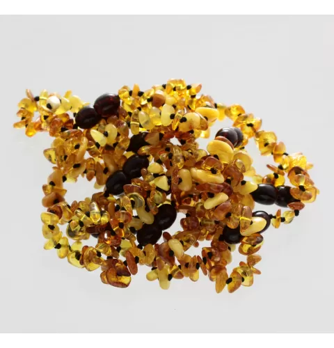 10 Mix CHIPS Baltic amber teething bracelets 14cm