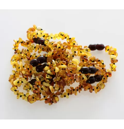 10 Mix CHIPS Baltic amber teething bracelets 14cm