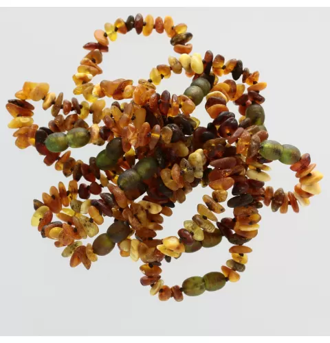 10 Raw Mix CHIPS Baltic amber teething bracelets 14cm