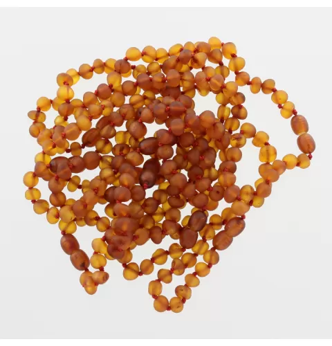 10 Raw Cognac BAROQUE Baltic Amber Bracelet 20cm