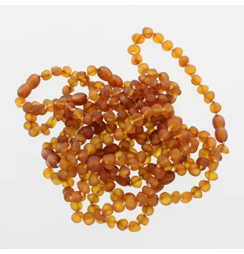10 Raw Cognac BAROQUE Baltic Amber Bracelet 20cm