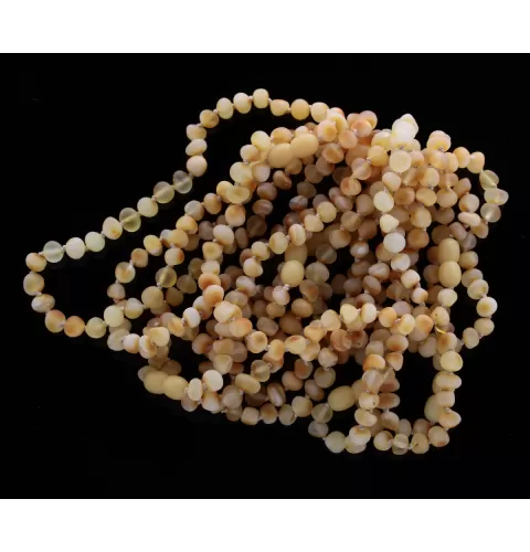 10 Raw Butter Baltic Amber Anklets 25cm